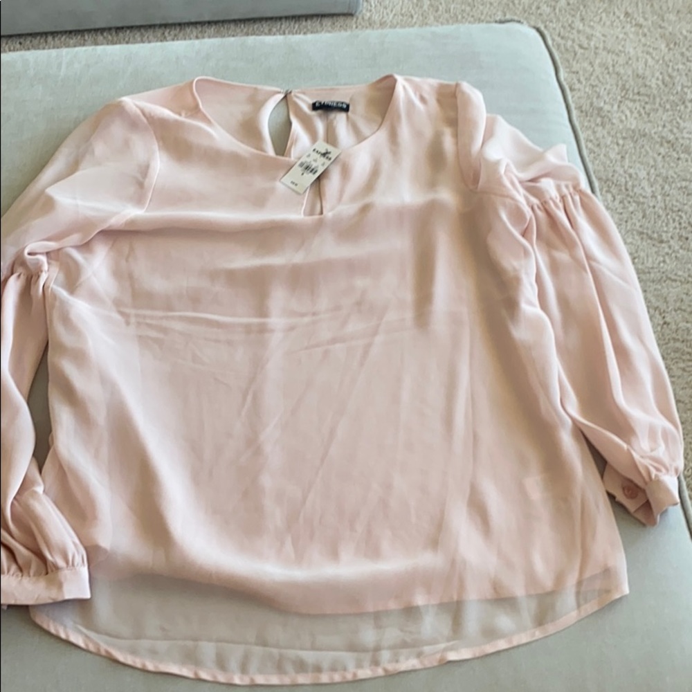 Express pink blouse size med